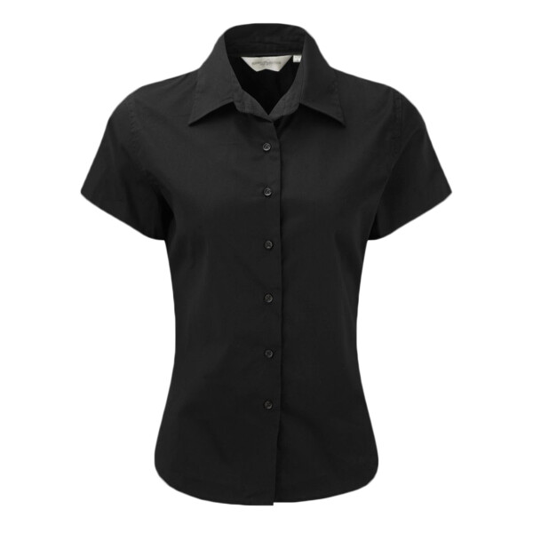 Russell Collection Ladies Short Sleeve Classic Twill Shirt Thumbnail